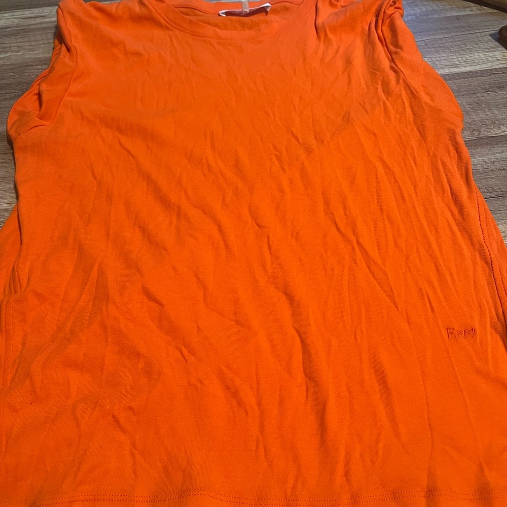 Women’s Frame Bright Orange Sleeveless Muscle Top